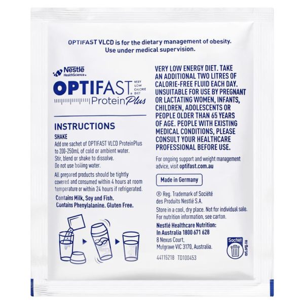 Optifast Protein Plus Shake Vanilla 63g x 10 Sachets - Image 4