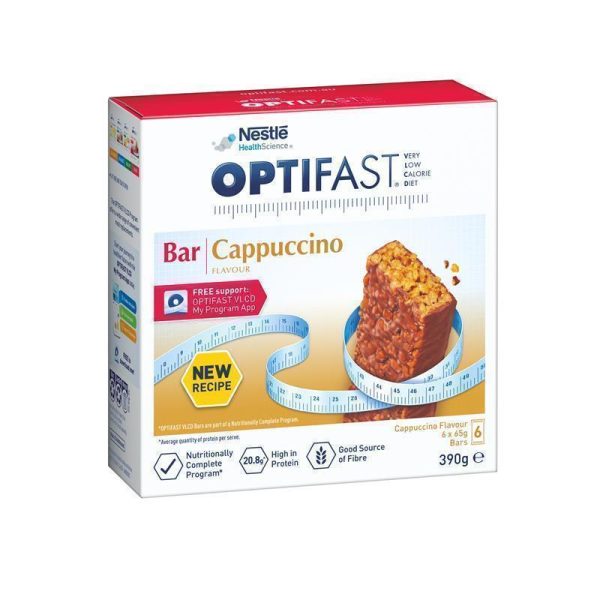 Optifast VLCD Bars Cappuccino 6 X 65g 1
