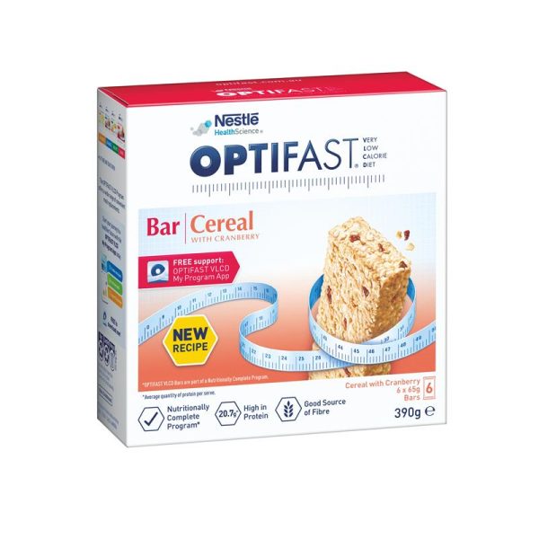 Optifast VLCD Bars Cereal 6 X 65g 1