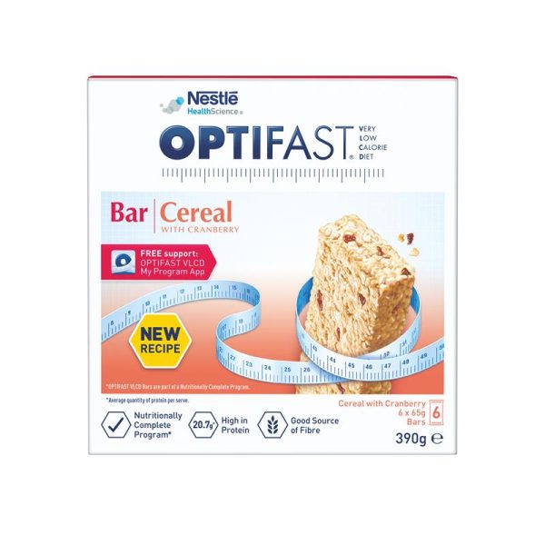 Optifast VLCD Bars Cereal 6 X 65g 2