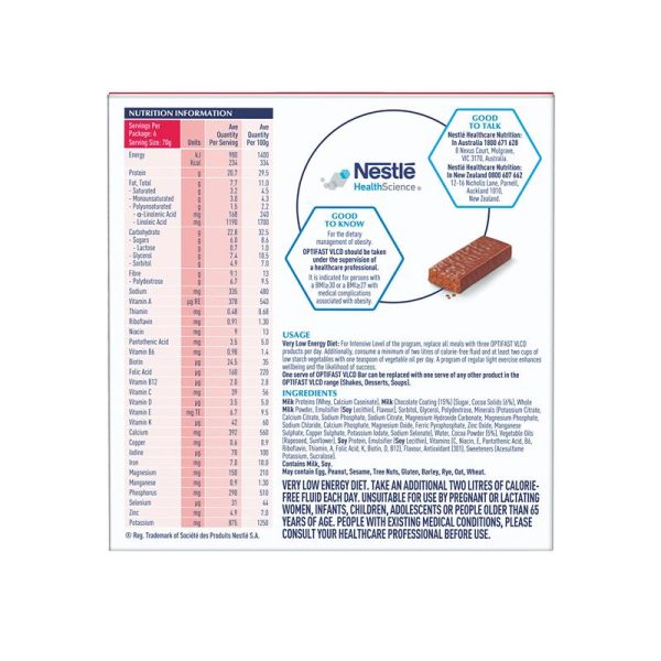 Optifast VLCD Bars Chocolate 6 X 70g - Image 4