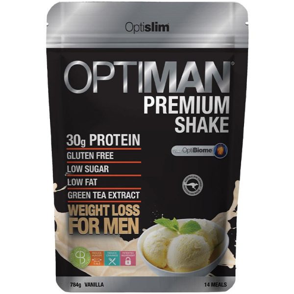 Optislim Optiman Premium Shake Vanilla 784g