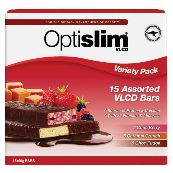 Optislim VLCD Bars Variety 60g 15 Pack 1