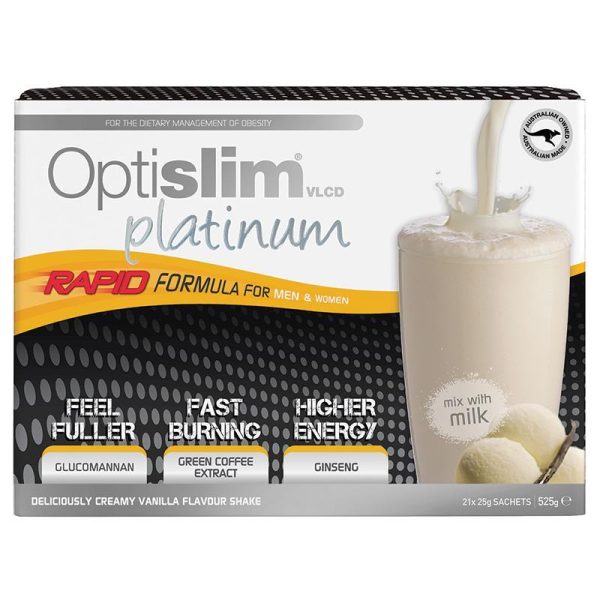 Optislim VLCD Platinum Vanilla Shake 21x25g Sachets