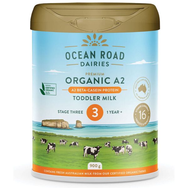 Ocean Road Dairies Organic A2 Protein Stage 3 Toddler Milk 1 Year 900g