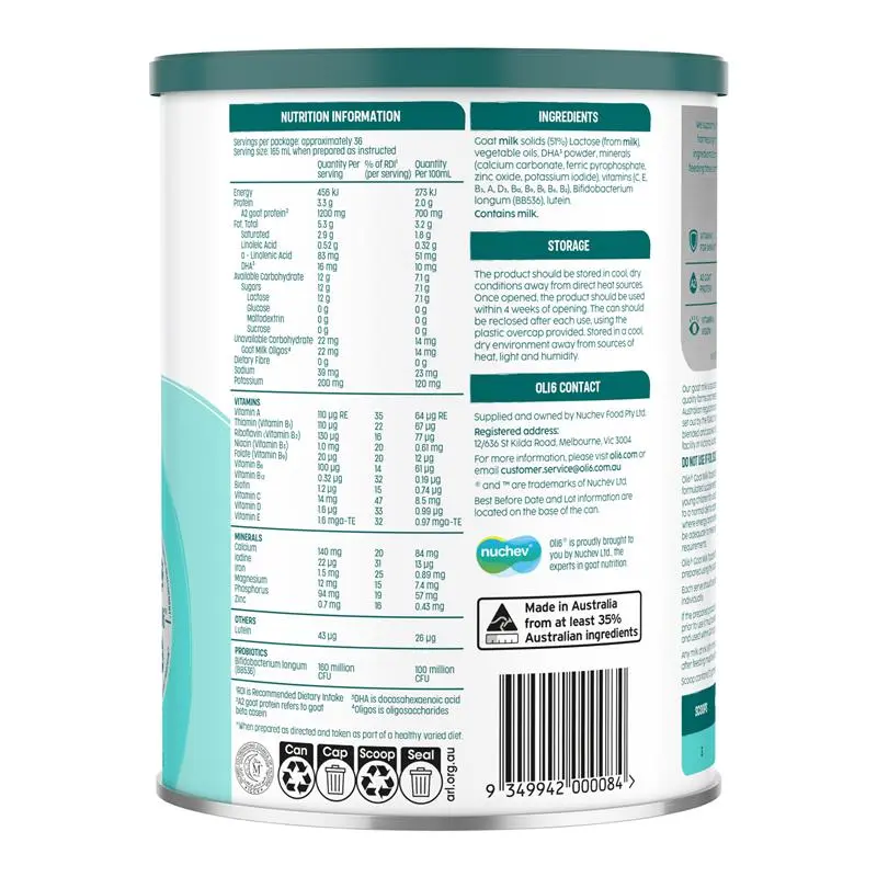 image 20 Oli6 Stage 3 Dairy Goat Milk Formula Toddler - Image 3