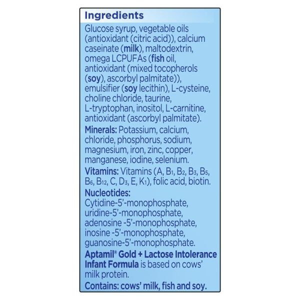 Aptamil Gold Lactose Intolerance Baby Infant Formula 3