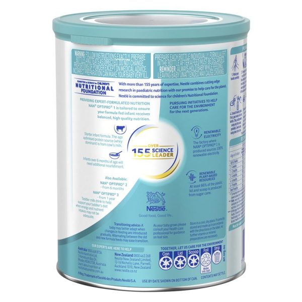 Nestle NAN OPTIPRO 1 Premium Starter Baby Infant Formula Powder 4