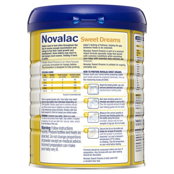 Novalac SD Sweet Dreams Infant Formula 800g 3