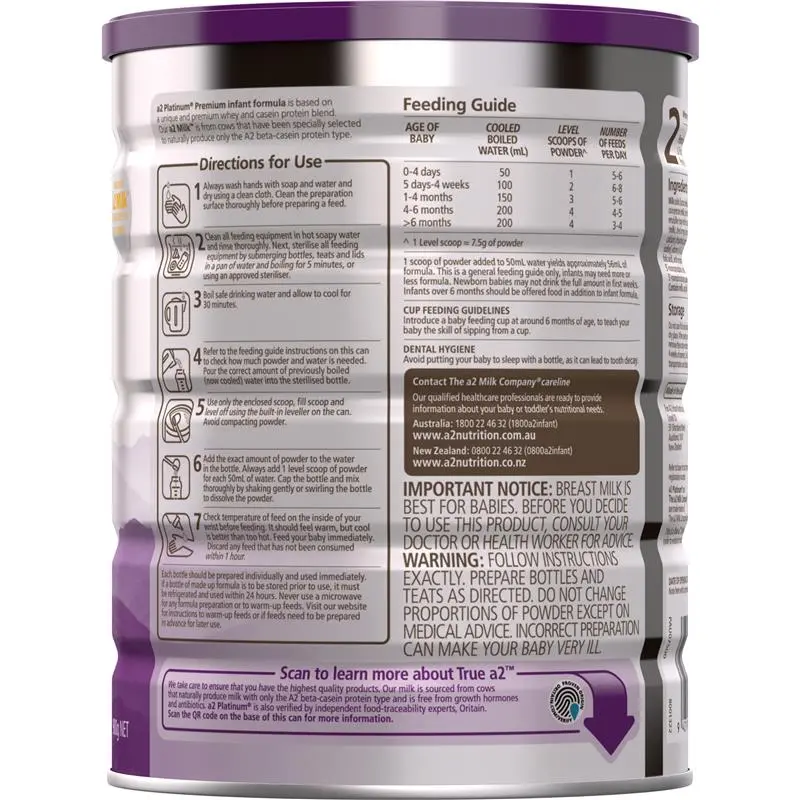 image A2 Platinum Premium Infant Formula Stage 1 - Image 3