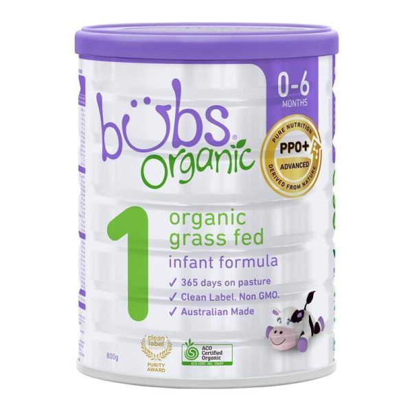 Bubs Organic Grass Fed Infant Milk Formula 800g 1